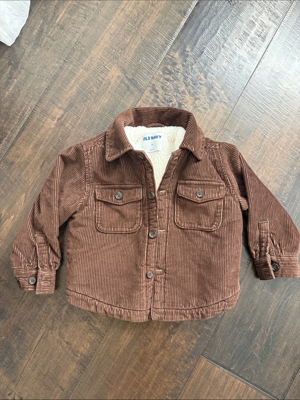 Old Navy Brown Corduroy Sherpa-Lined Kids Jacket